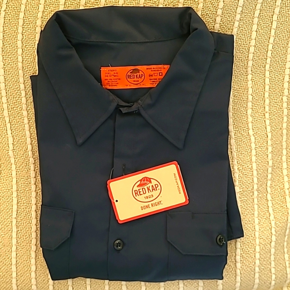 Men's 3XL Redcap Navy Blue Shirt